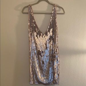 Free People Blush Sequin Dress